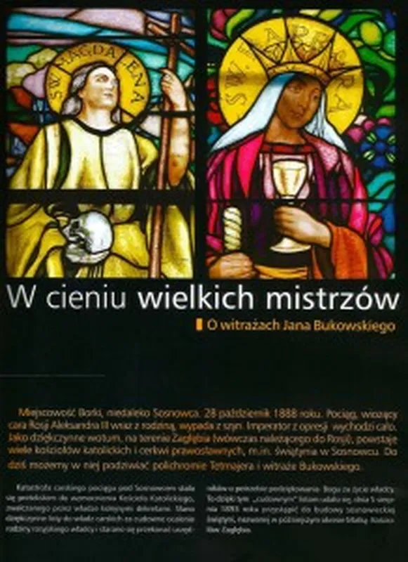 Plakat promujący witraże Jana Bukowskiego